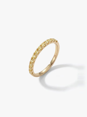 [Lumière] Half eternity ring 0.3ct 10KYG (Yellow Diamonds)