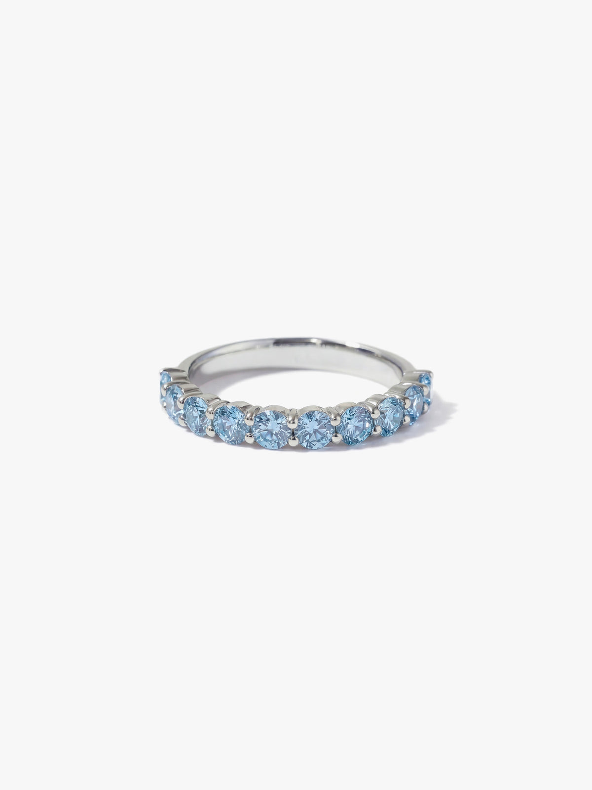 [Lumière] Half eternity ring 1ct (Blue)