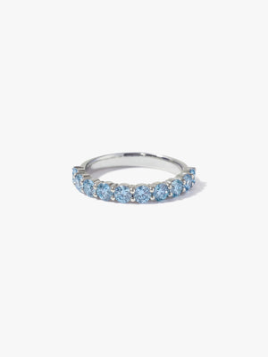 [Lumière] Half eternity ring 1ct (Blue)