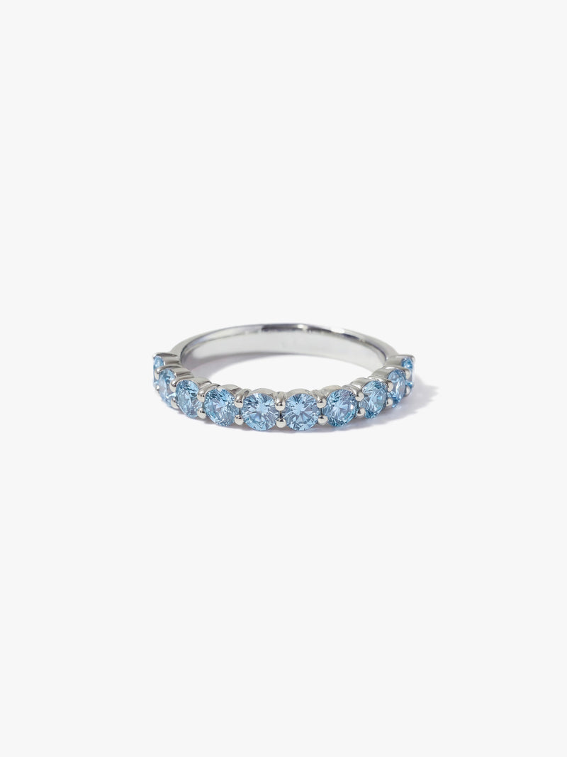 [Lumière] Half eternity ring 1ct (Blue)