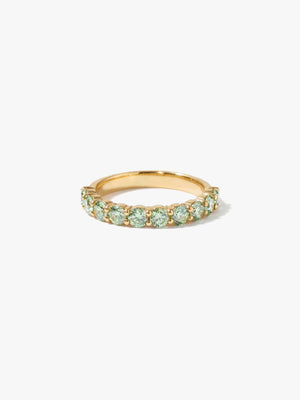 [Lumière] Half eternity ring 1ct (Green)