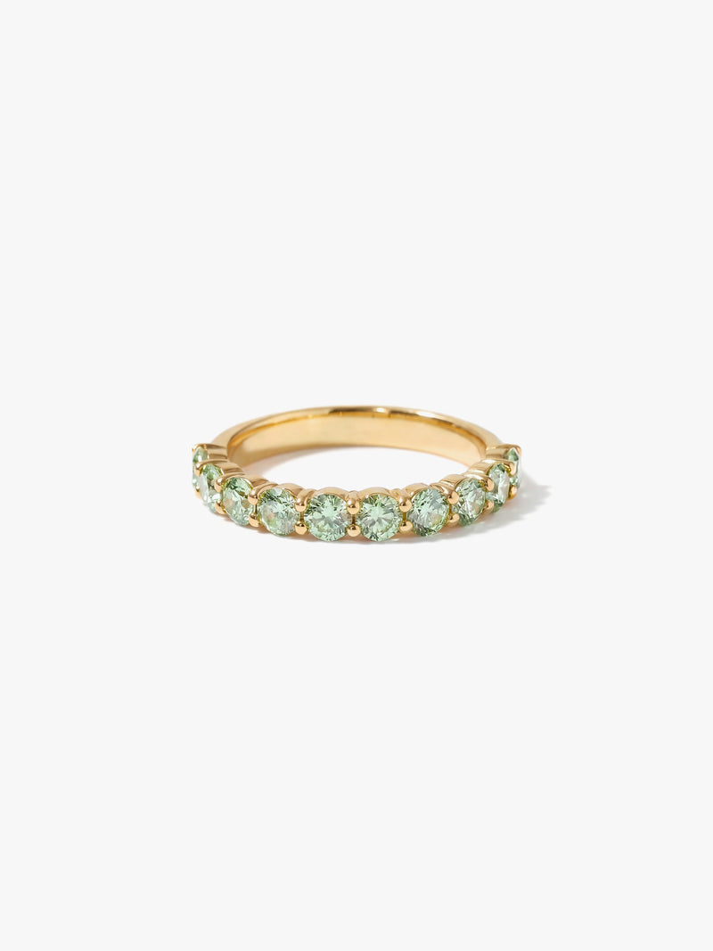 [Lumière] Half eternity ring 1ct (Green)