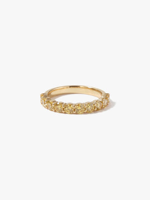 [Lumière] Half eternity ring 1ct (Yellow)