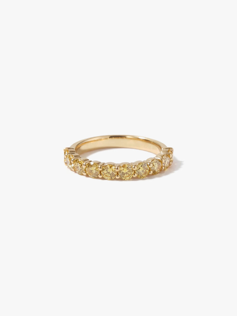 [Lumière] Half eternity ring 1ct (Yellow)