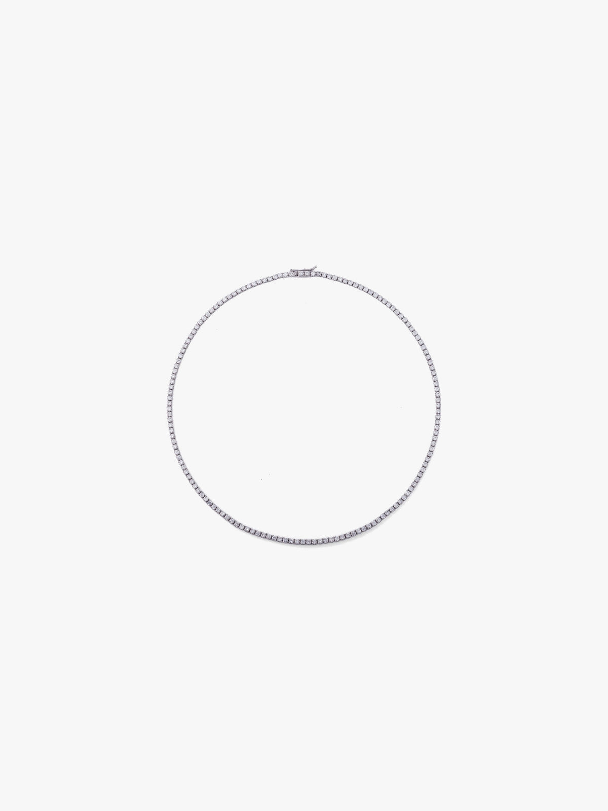 [Lumière] Tennis Necklace Pt (total 5ct)