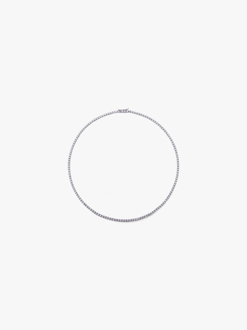 [Lumière] Tennis Necklace Pt (total 5ct)