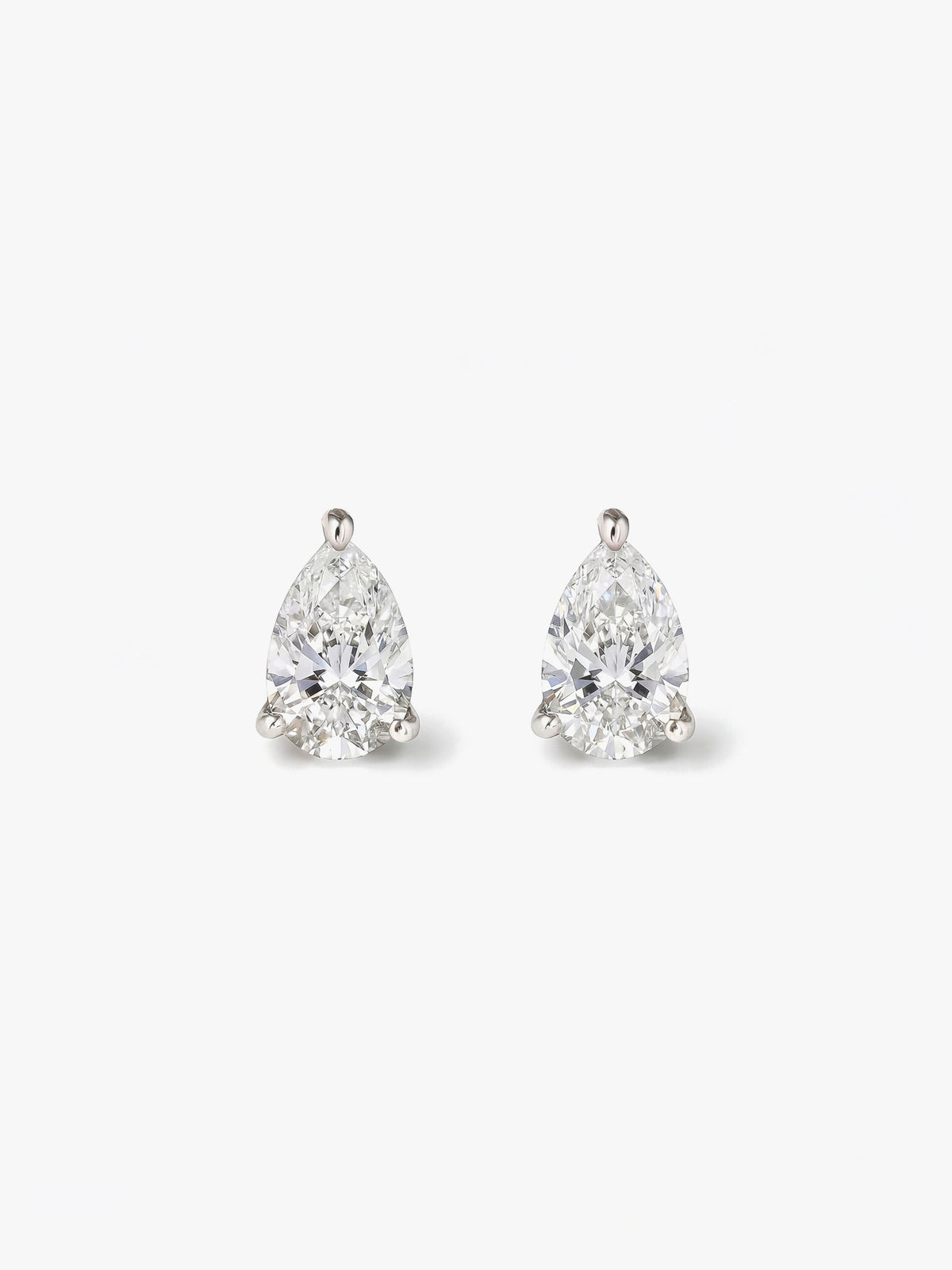 [Lumière] Pear Shape Earrings 0.5ct×2 (Total 1ct) (Pair)