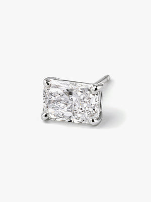 Radiant Shape Earrings 0.5ct×2 (Total 1ct) (Pair)