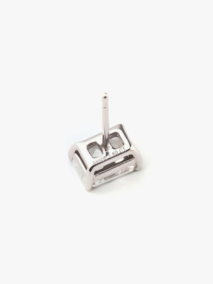 Radiant Shape Earrings 0.5ct×2 (Total 1ct) (Pair)