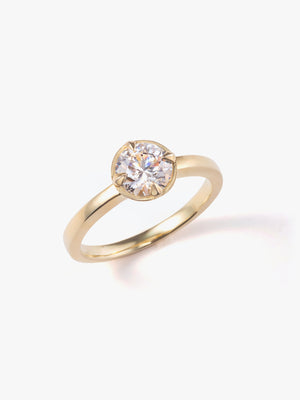 1ct Fortune Catch Ring　上向き画像（ラボグロウンダイヤモンド1ctリング）