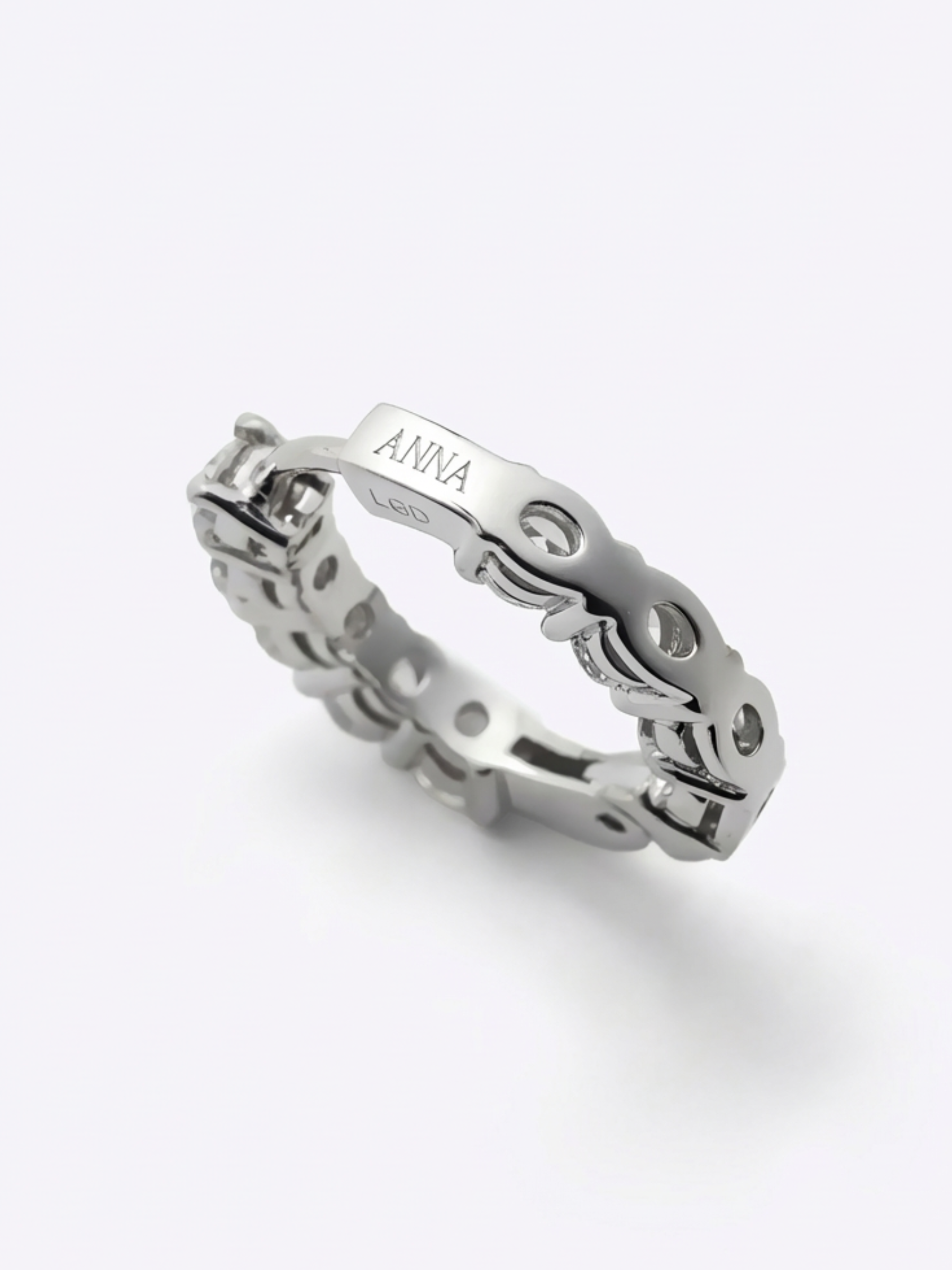 [Lumière] Full eternity earrings 1.2ct Pt (pair)