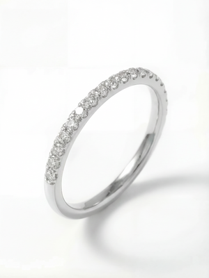 [Lumière] Half eternity ring 0.14ct 10K