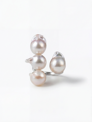[Unique Akoya Pearl] Akoya pearl open ring