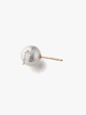 Akoya pearl stud earrings (pair) White上から画像