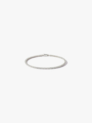 Quick Delivery [Lumière] Tennis bracelet Pt  (total 2ct)