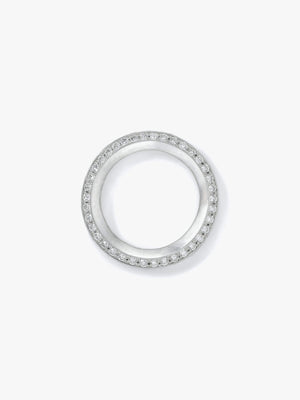 Rokka 3 Row Diamond Ring側面画像（ラボグロウンダイヤモンド、都市鉱山由来のSV925のリング）