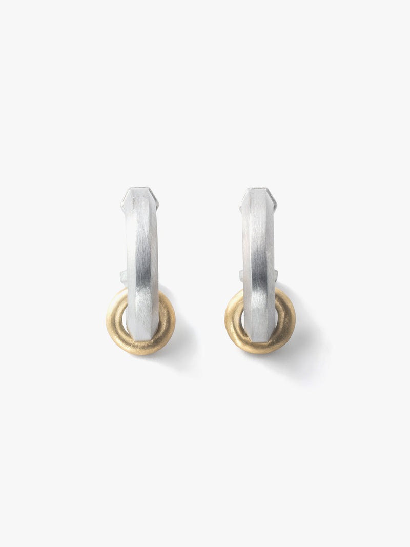 [Rokka] Rokka hoop earrings with Petit Gold "en"