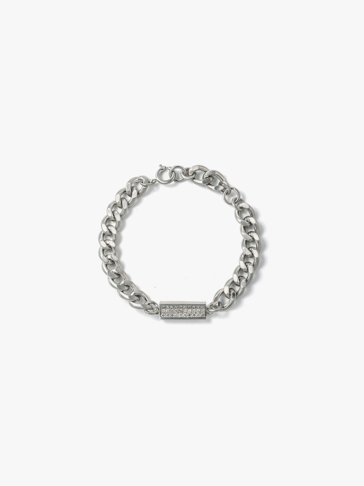 Reshine scratch bracelet 30 labgrowndiamondsの全体画像（ラボグロウンダイヤモンドと都市鉱山由来のSV925のブレスレット）