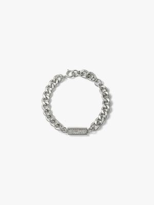 Reshine scratch bracelet 30 labgrowndiamondsの全体画像（ラボグロウンダイヤモンドと都市鉱山由来のSV925のブレスレット）