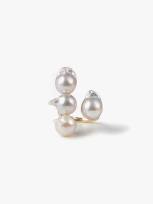 [Unique Akoya Pearl] Akoya pearl open ring