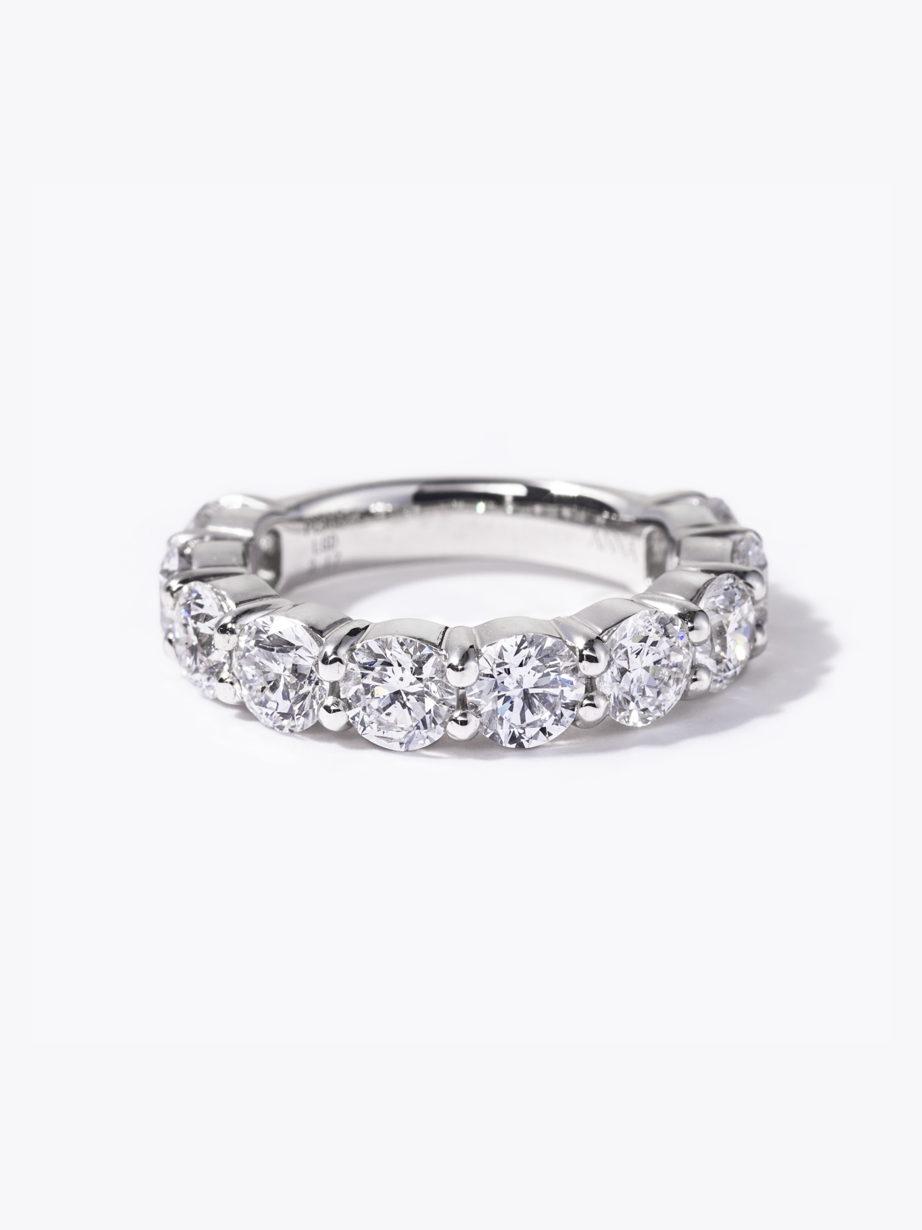 [Lumière] Half eternity ring 3ct Pt