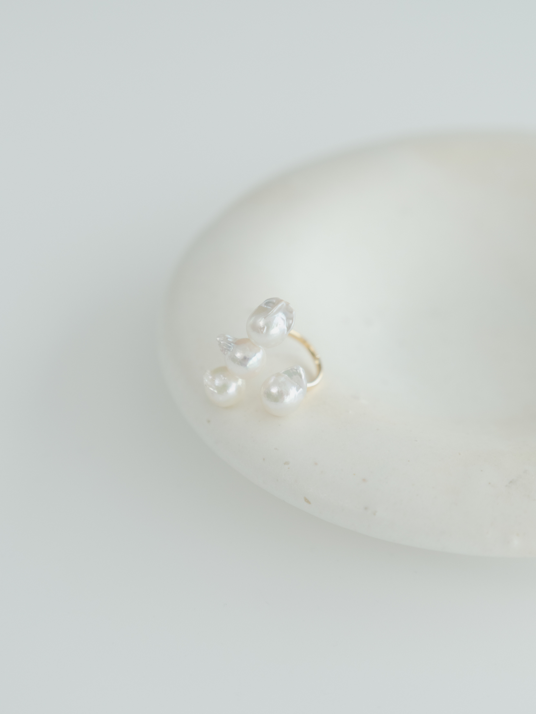 [Unique Akoya Pearl] Yamashita pearl open ring