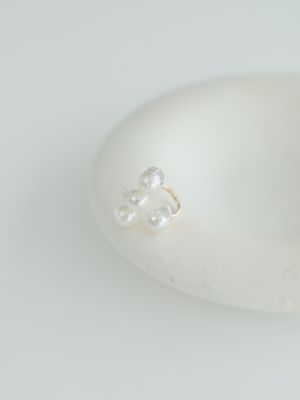 Akoya pearl open ringの画像（アコヤ真珠のリング）