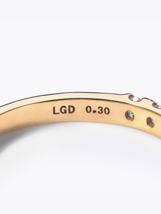 [Lumière] Half eternity ring 0.3ct 10YG