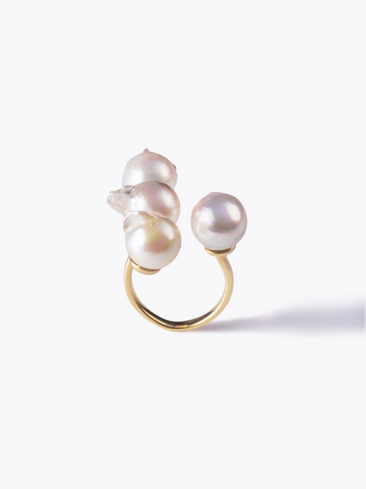 [Unique Akoya Pearl] Yamashita pearl open ring